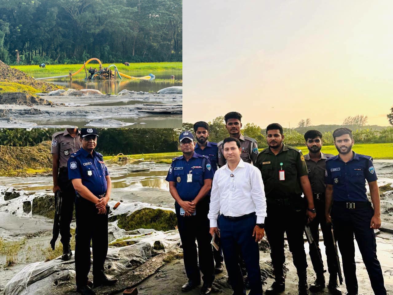 হাতিয়ায় অবৈধভাবে ভূগর্ভস্থ বালু উত্তোলন, ৫০ হাজার টাকা জরিমানা